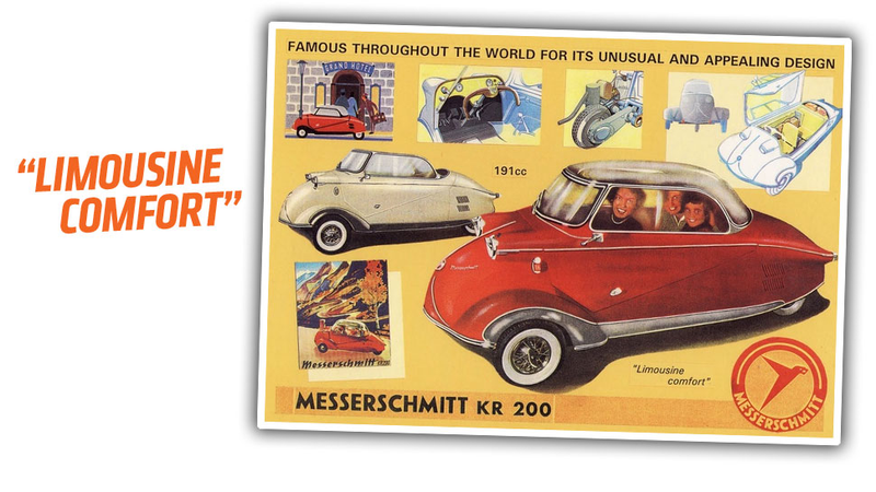 Illustration for article titled Some Crazy Bastards Once Put A Hemi In A Messerschmitt Microcar